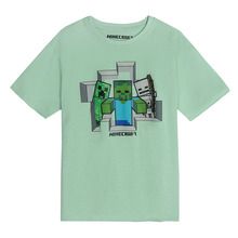 Cool Club, Tricou pentru baieti, verde, imprimeu Minecraft