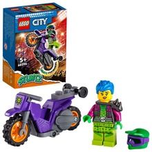 LEGO City, Motocicleta de cascadorie pentru wheelie, 60296