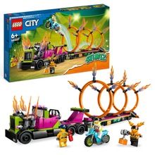 LEGO City, Stuntz, Camion de cascadorie si provocarea cercurilor de foc, 60357