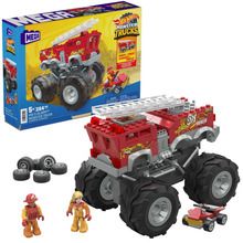 Mega Bloks, Hot Wheels Monster Trucks, 5-Alarm - masina de pompieri, 284 piese