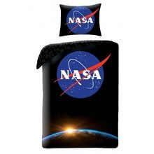 NASA, set lenjerie de pat single, 140-200 cm + 70-90 cm