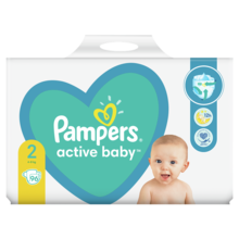 Pampers Active Baby, scutece marimea 2, 4-8 kg, 96 buc.