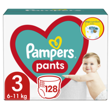 Pampers Pants, scutece-chilotel marimea 3, 6-11 kg, 128 buc.