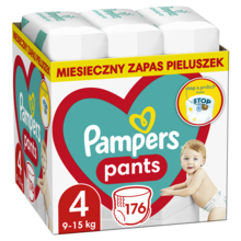 Pampers Pants, scutece-chilotel marimea 4, 9-15 kg, 176 buc.