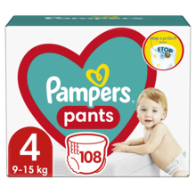 Pampers Pants, scutece-chilotel marimea 4, 9-15 kg2, 108 buc.