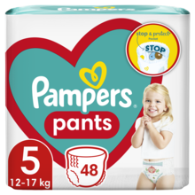 Pampers Pants, scutece-chilotel marimea 5, 12-17 kg, 48 buc.