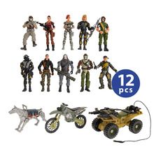 Smiki, Armed Forces, 10 figurine, 3 mijloace de transport, set