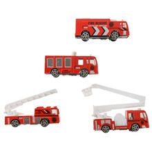 Smiki, Servicii municipale, Pompieri, set de vehicule, 1:64