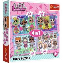 Trefl, L.O.L. Surprise, puzzle 4in1, 207 piese