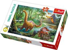 Trefl, Migratia dinozaurilor, puzzle, 60 piese