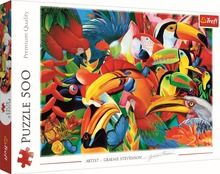 Trefl, Pasari colorate, puzzle, 500 piese