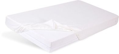 BabyMatex, cearceaf cu elastic din bambus, 80-160 cm, alb