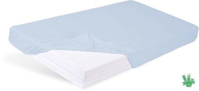 BabyMatex, cearceaf cu elastic din bambus, 80-160 cm, albastru