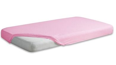 BabyMatex, cearceaf cu elastic din bumbac, 60-120 cm, roz