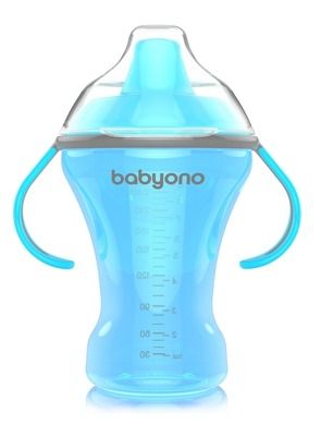 BabyOno, Natural Nursing, cana anticurgere cu cioc tare, 260 ml