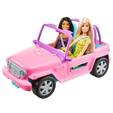 Barbie, Cabriolet, set de joaca cu 2 papusi
