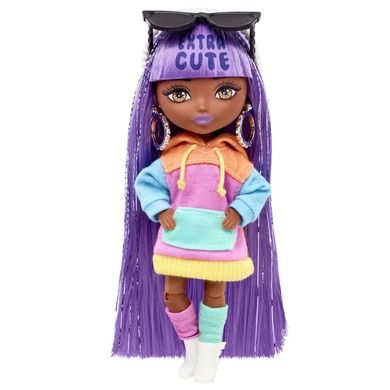 Barbie, Extra Minis, mini papusa, par violet