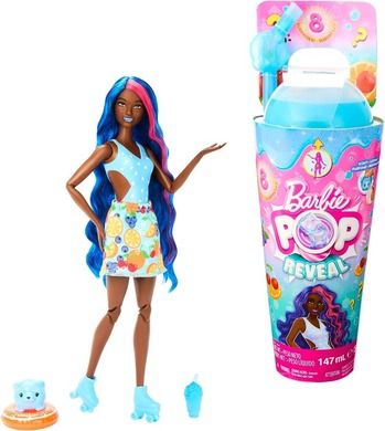 Barbie, Pop Reveal, Cocktail de fructe, papusa si accesorii, 1 buc.
