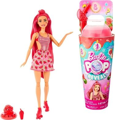 Barbie, Pop Reveal, Pepene, papusa si accesorii, 1 buc.
