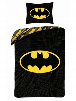 Batman, set lenjerie de pat single, 140-200 cm + 70-90 cm
