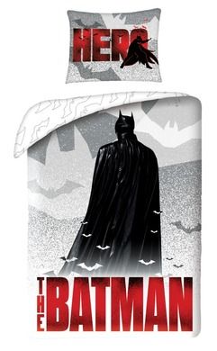 Batman, set lenjerie de pat single, 140-200 cm
