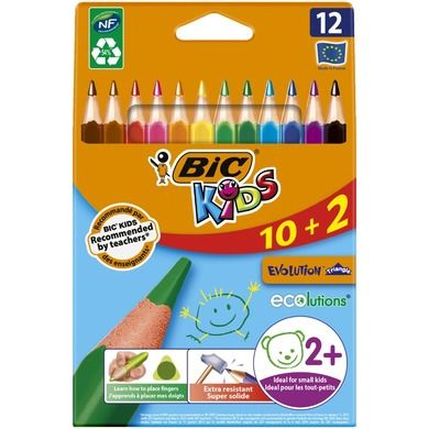 Bic, Evolution Triangle, creioane triangular, 12 culoare