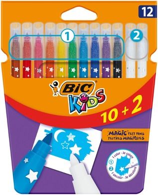 Bic, Kids, Colour Erase, carioci, 10 culoare + 2