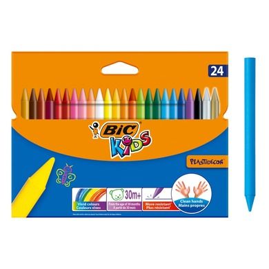Bic, Plastidecor, creioane cerate, 24 culoare