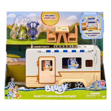 Bluey, Caravana de camping, set cu figurine