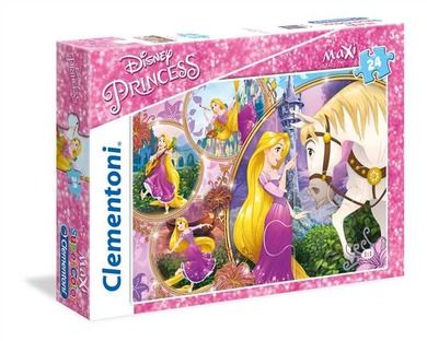 Clementoni, Maxi Super Color, Rapunzel, puzzle, 24 piese