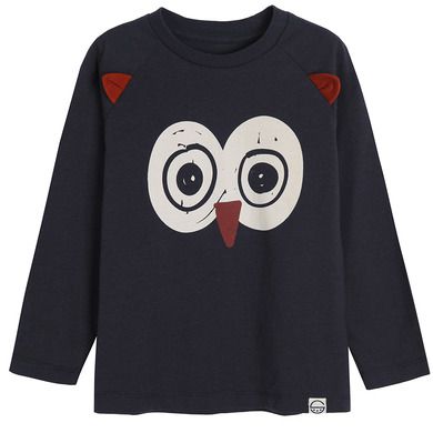 Cool Club, Bluza cu maneca lunga pentru baieti, albastru inchis, imprimeu bufnita