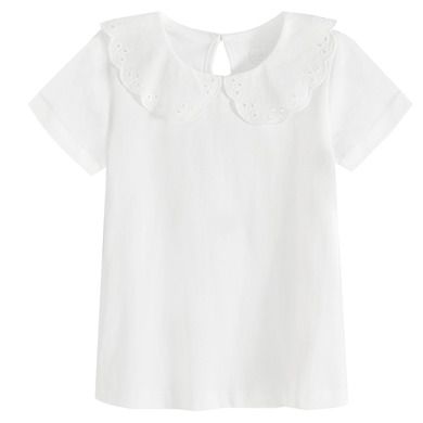 Cool Club, Bluza cu maneca scurta pentru fete, alb