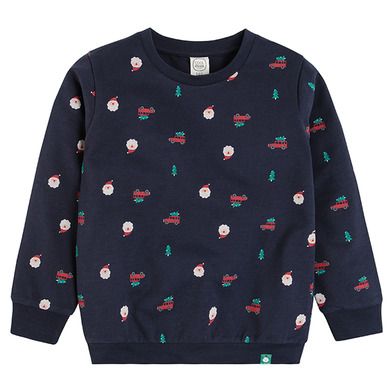 Cool Club, Bluza subtire pentru baieti, albastru inchis, motiv de Craciun