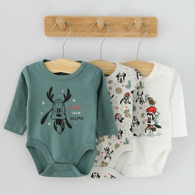 Cool Club, Body cu maneca lunga pentru baieti, mix, imprimeu Disney, set 3 buc.