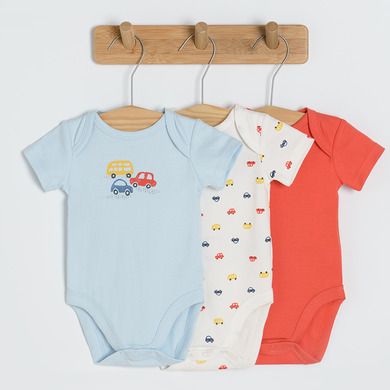 Cool Club, Body cu maneca scurta pentru baieti, mix, set, 3 buc.