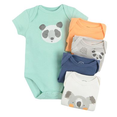Cool Club, Body cu maneca scurta pentru baieti, mix, set, 5 buc.
