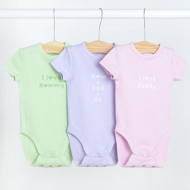 Cool Club, Body cu maneca scurta pentru fete, mix de culori, set 3 buc.