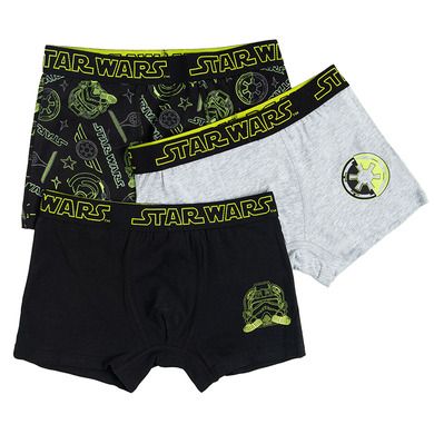 Cool Club, Boxeri pentru baieti, mix de culori, imprimeu Star Wars, set 3 buc.