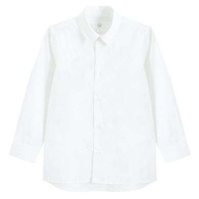 Cool Club, Camasa alba cu maneca lunga tip slim fit pentru baieti