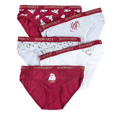 Cool Club, Chilotei pentru fete, mix de culori, imprimeu Harry Potter, set 5 buc.