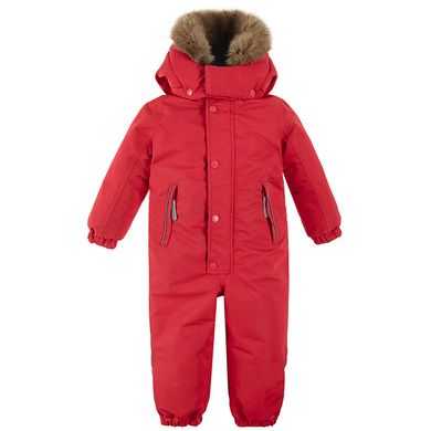 Cool Club, Combinezon ski cu gluga pentru baieti, rosu, cu blanita