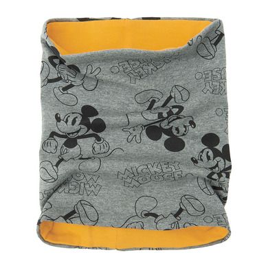 Cool Club, Fular circular pentru baieti, gri, imprimeu Mickey Mouse