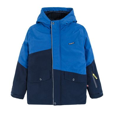 Cool Club, Geaca de ski cu gluga pentru baieti, culoare bleumarin si albastru, umplutura PrimaLoft