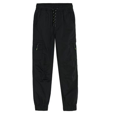 Cool Club, Pantaloni caldurosi din material textil pentru baieti, negru