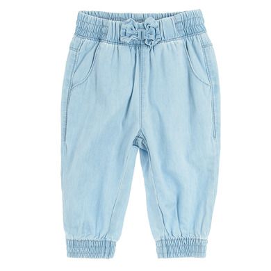 Cool Club, Pantaloni din material textil pentru fete, albastru, cu fundita