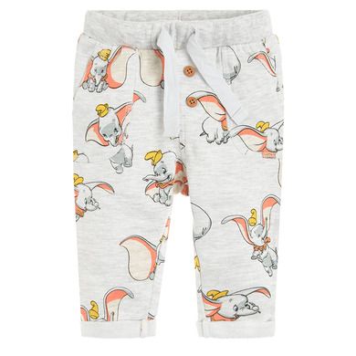 Cool Club, Pantaloni trening pentru baieti, gri, imprimeu Dumbo