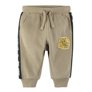 Cool Club, Pantaloni trening pentru baieti, kaki, imprimeu Tom & Jerry