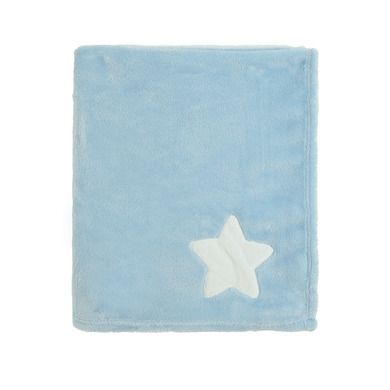 Cool Club, Patura bebelusi, culoare albastru deschis, imprimeu stelute, 100-80 cm