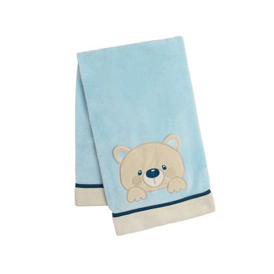 Cool Club, Patura pentru bebelusi, bleu, imprimeu ursulet, 80-90 cm