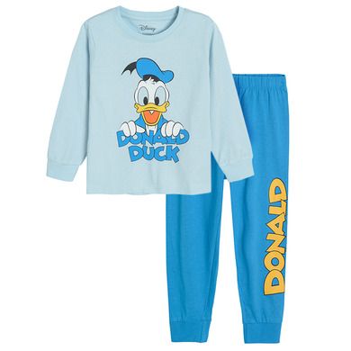 Cool Club, Pijama pentru baieti, albastru, imprimeu Donald Duck
